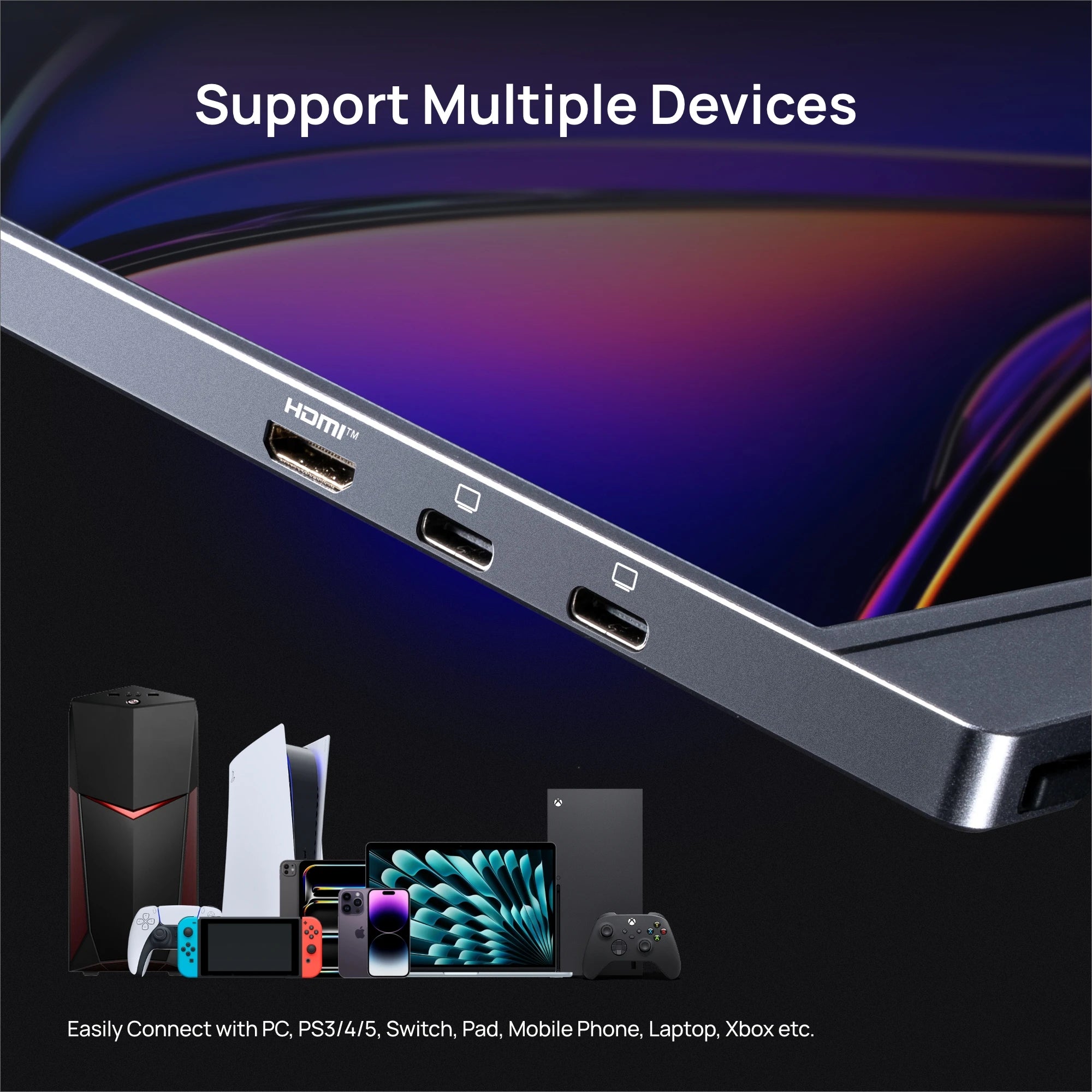 Monitor ARZOPA 16.1” Grey Portable 144 Hz
