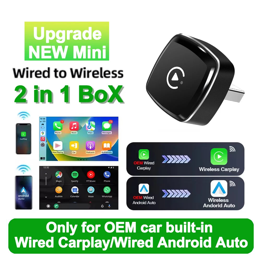 Adaptador CarPlay & Android Auto Box