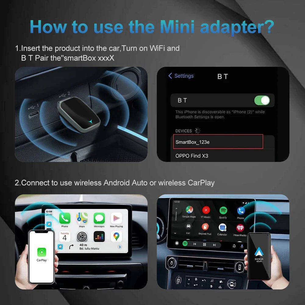 Reproductor Carplay Box Mini 2025