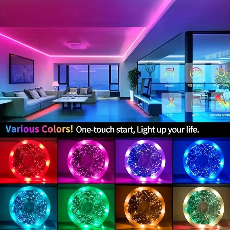Tira LED RGB para Habitación y Dormitorio