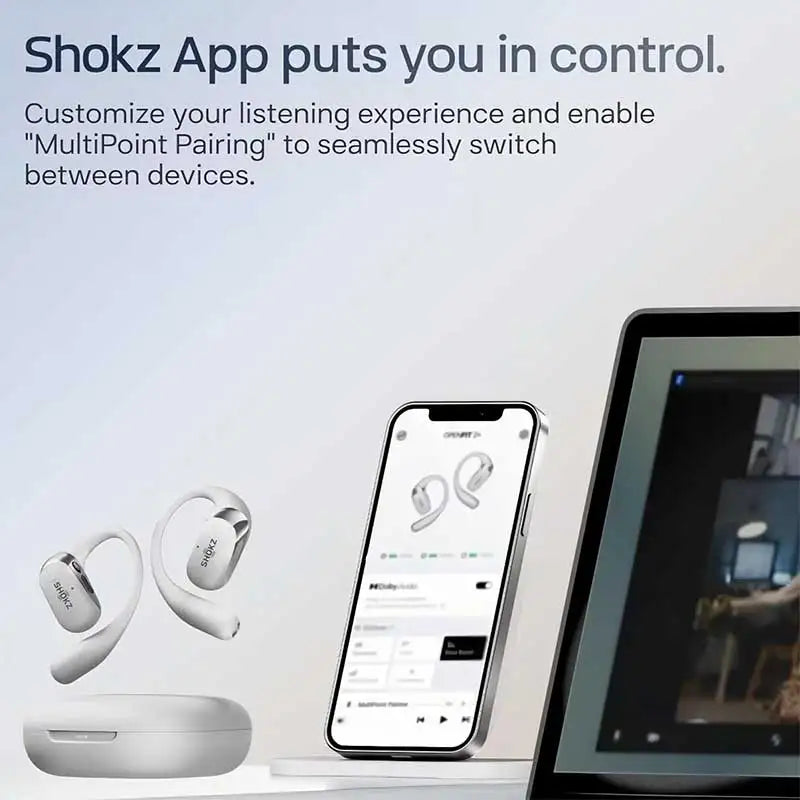 Audífonos SHOKZ OpenFit 2+ Open-Ear Headphones T921 Dolby Audio