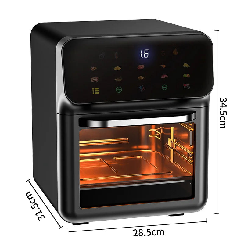 Freidora de Aire 10L con Horno de Convección 360°