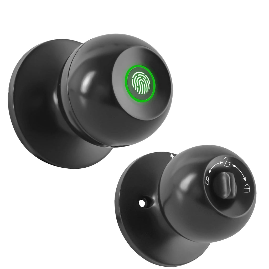 Tuya Smart Door Lock Fingerprint Biometric Spherical