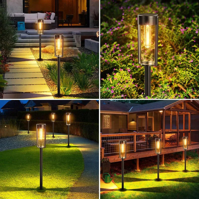 Luz Solar Path Luces cálidas al aire libre