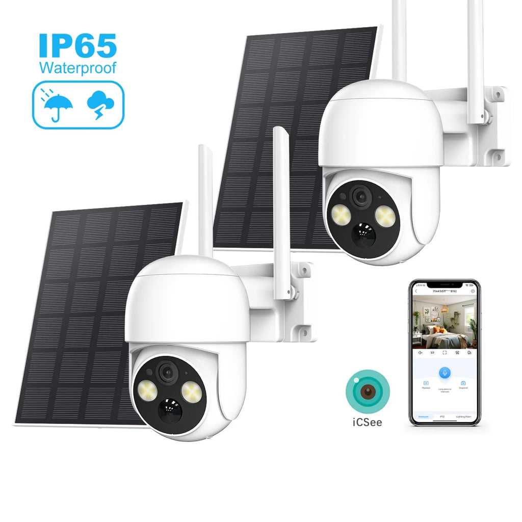 XVIM 5MP Solar-Powered Wireless Outdoor Security Camera