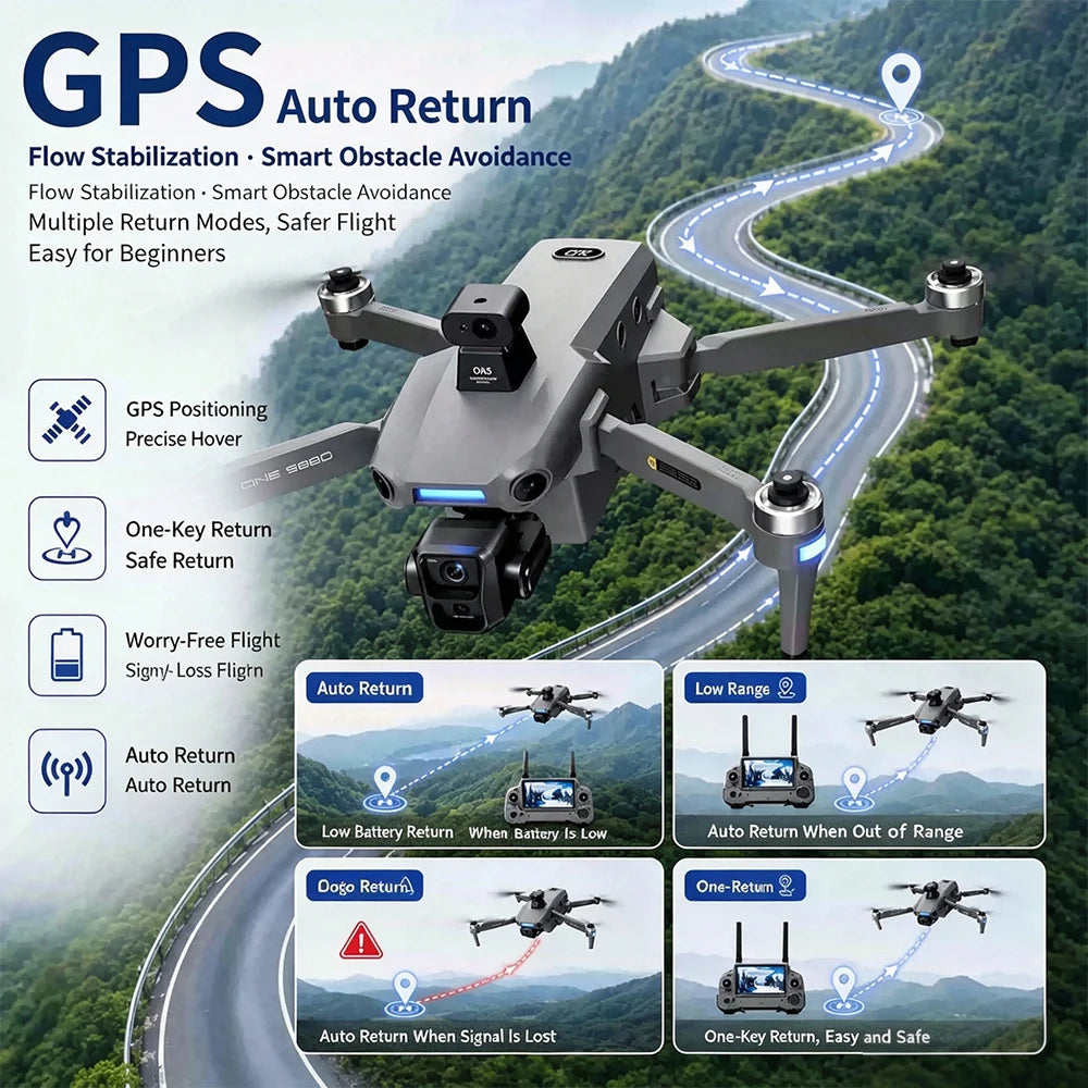 Drone Profesional S880 con Cámara Ultra 4K