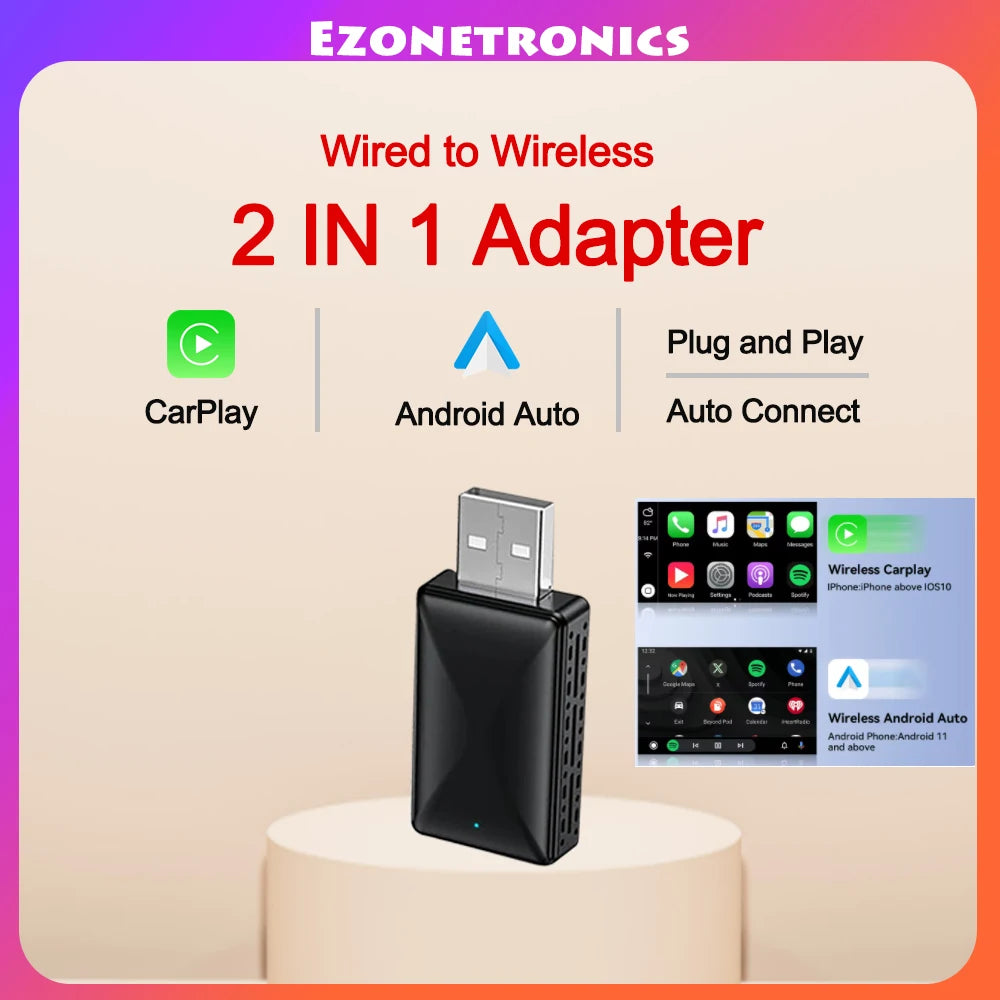 Adaptador CarPlay & Android Auto Box