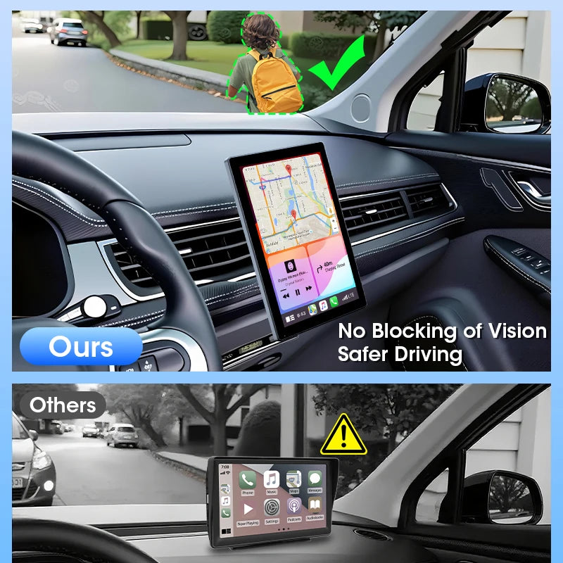 Pantalla Carplay & Android Auto Jansite 9” Vertical