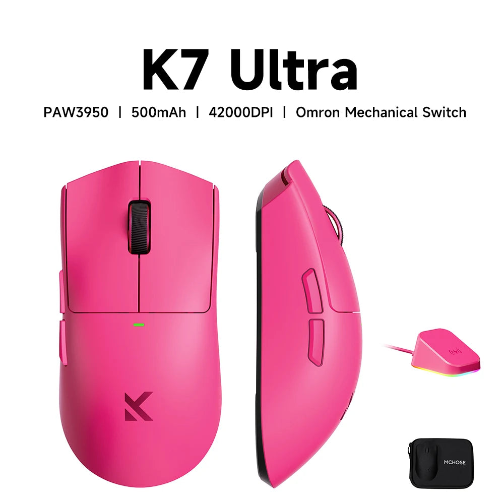 MCHOSE K7 V2 Wireless Gaming Mouse PAW3955 TI