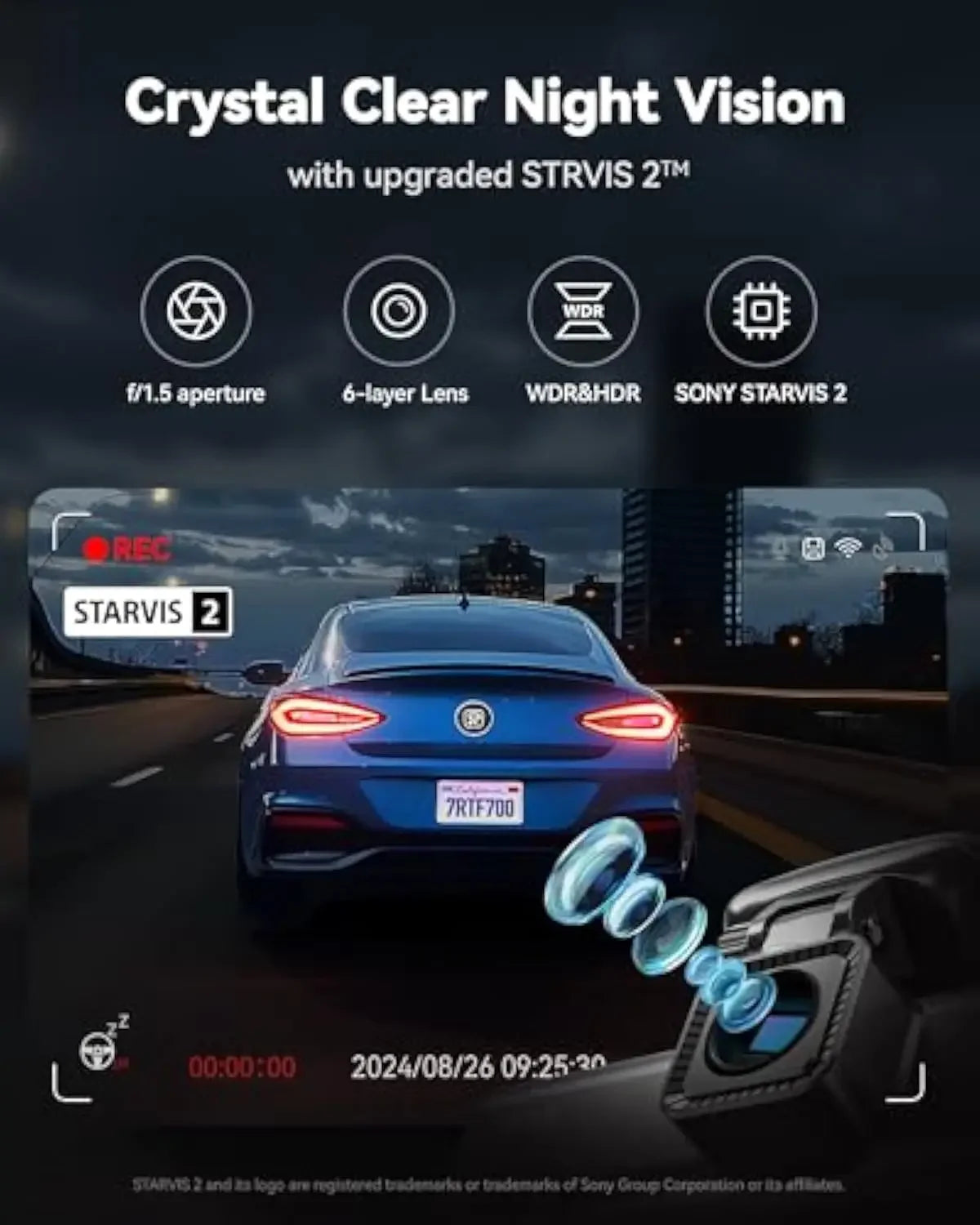 REDTIGER F7N PRO Dash Camera 4K Dash Cam
