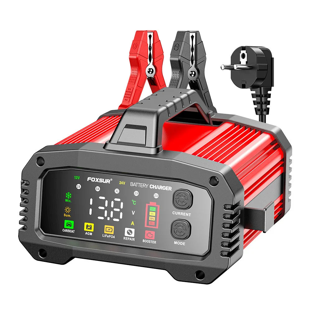 Cargador de Batería de Auto Inteligente Portátil FOXSUR