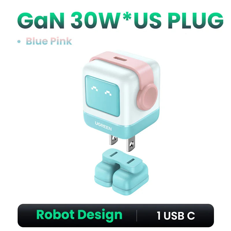 Cargador GaN 65W/30W UGREEN Robot
