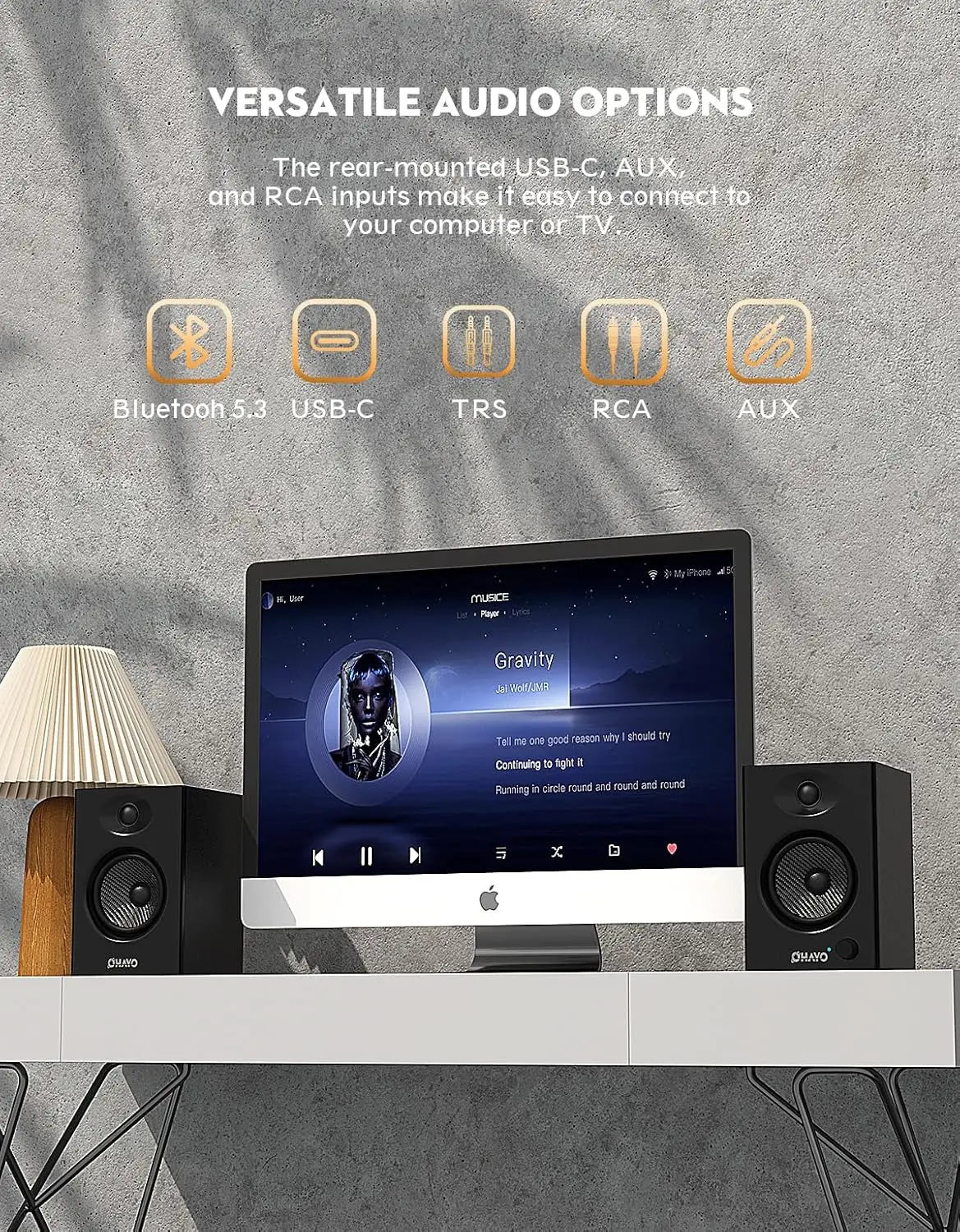Home theater OHAYO 60W Computer Speakers for Music Gaming