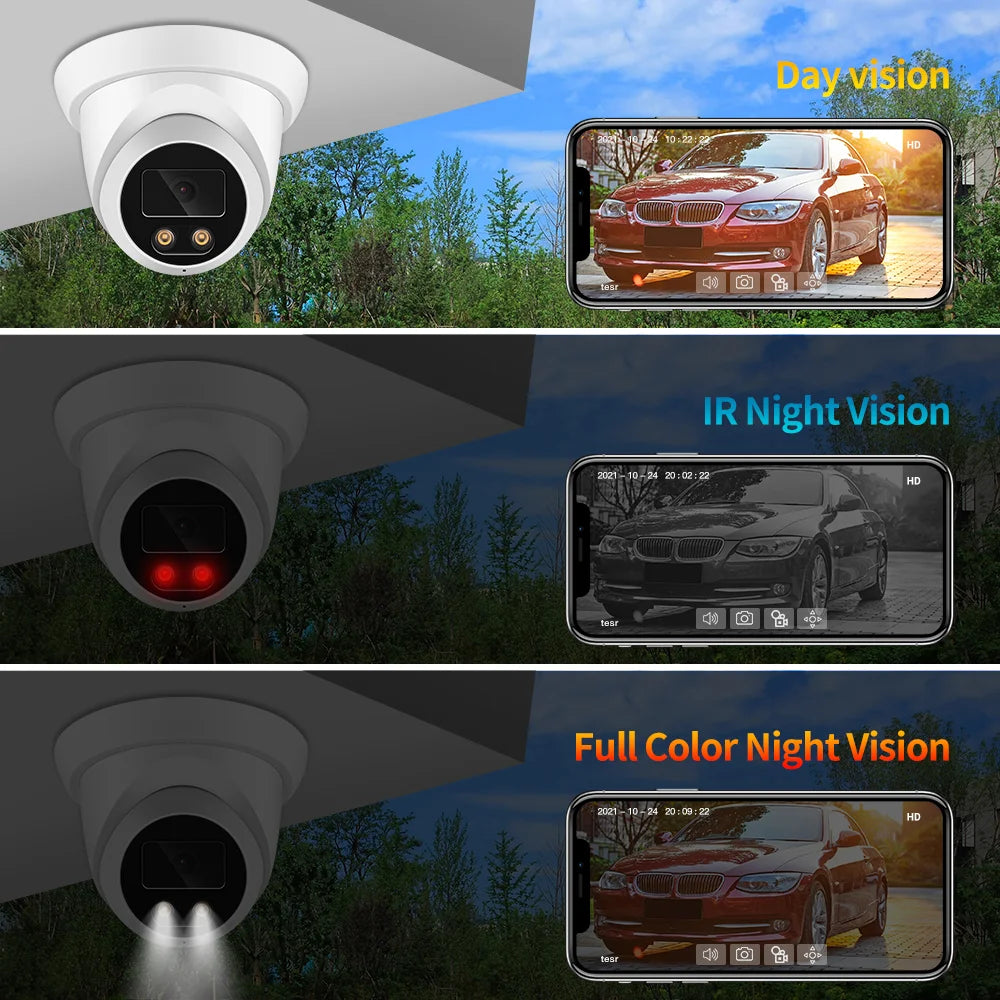 New 4K 8MP IP Camera Audio Outdoor POE H.265 Onvif