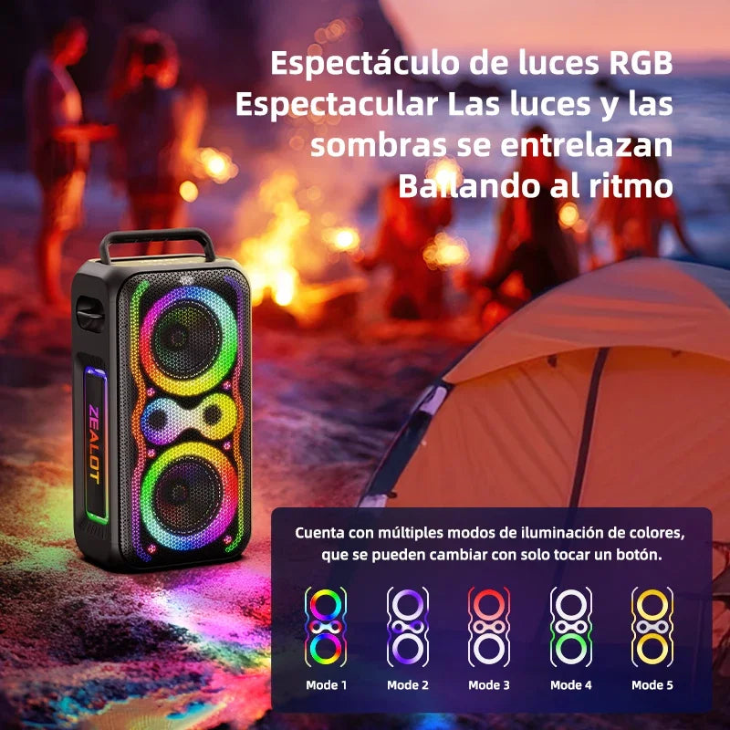 Bocina Home theater MX-ZEALOT-PT21 200W Portable Bluetooth Speaker