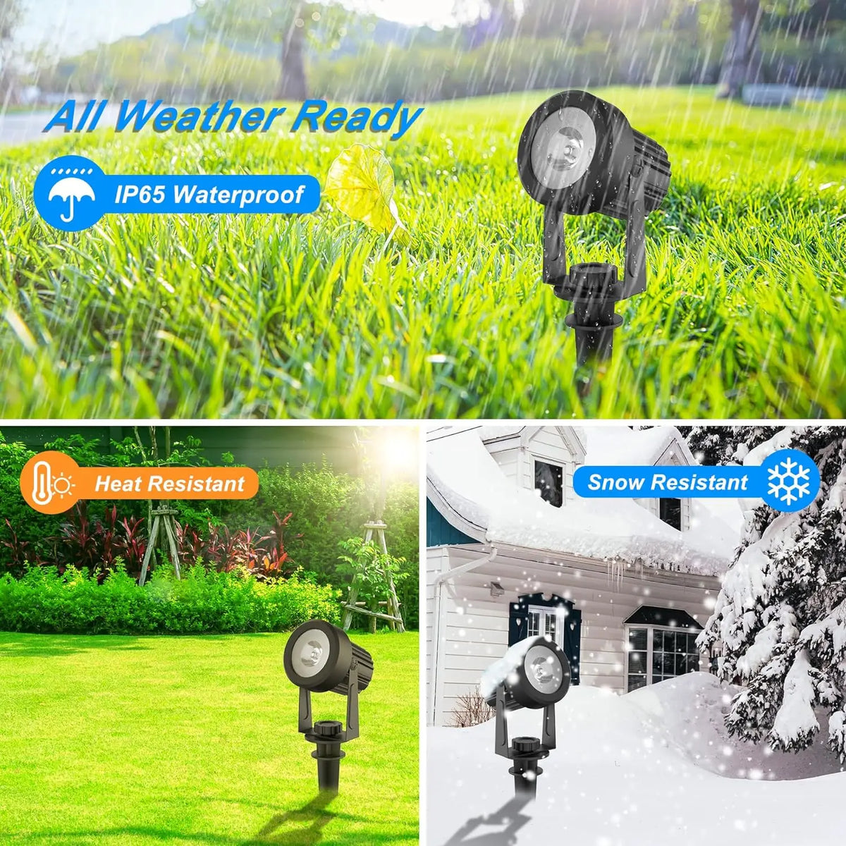 Luz LED solar para exteriores Fría/Calida/RGB IP65