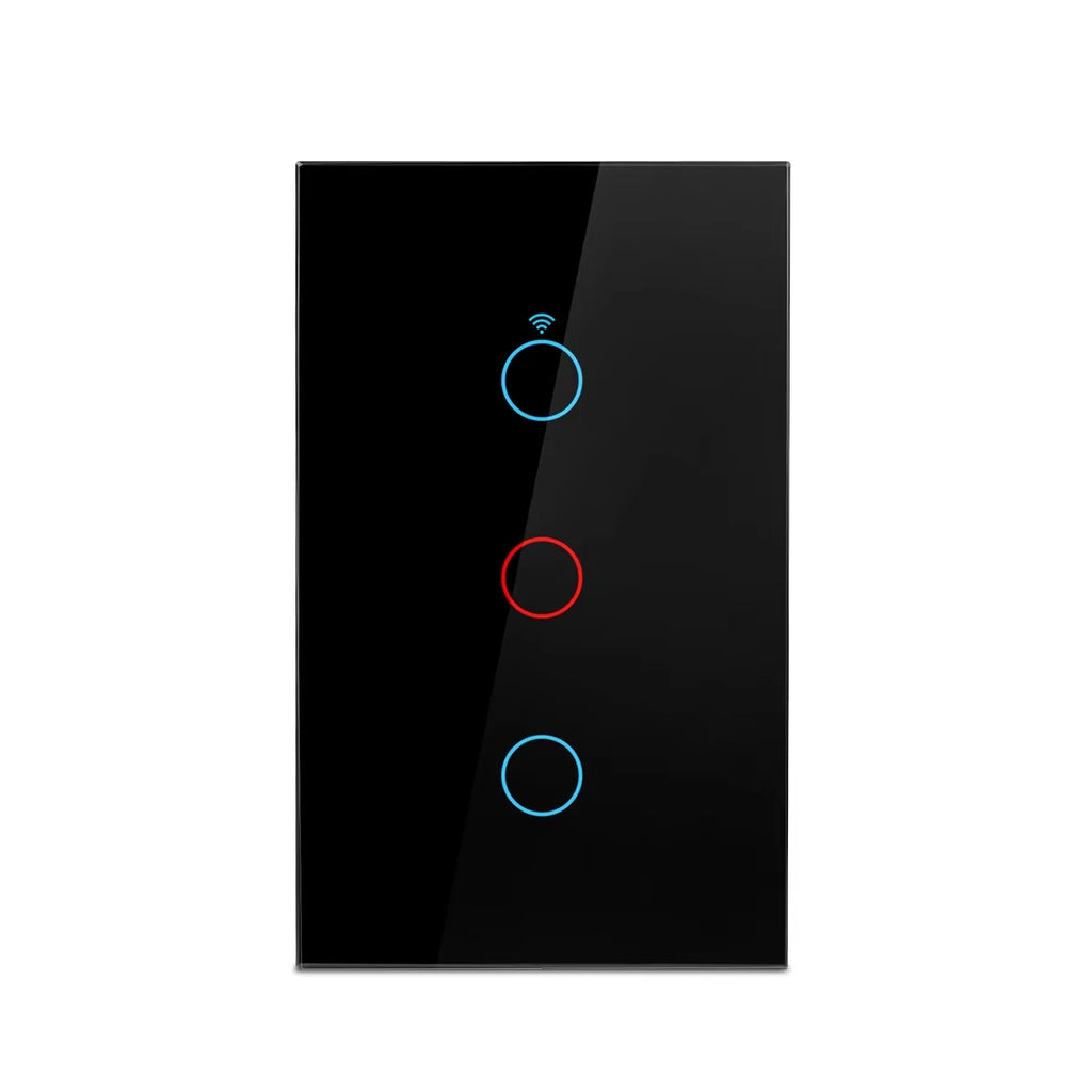 Tuya WiFi Smart Light Switch US Standard Glass Touch Control