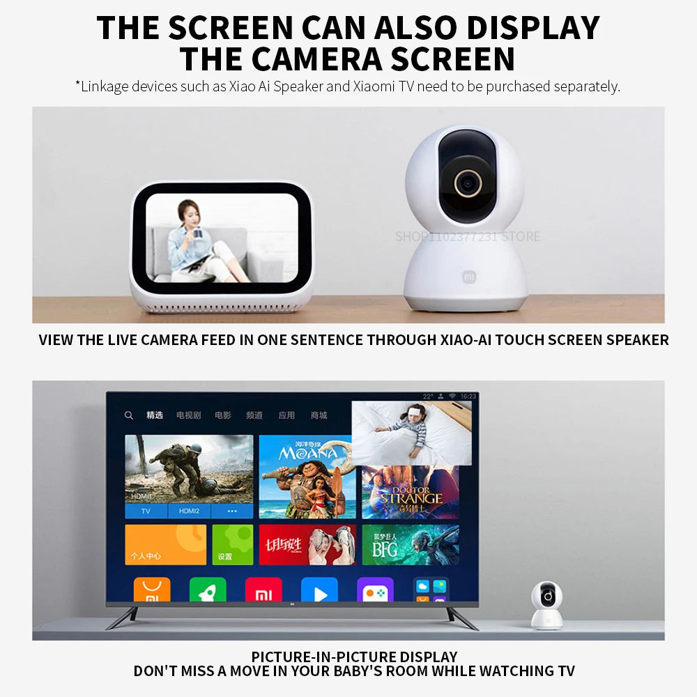 Xiaomi Smart Camera 2K 1296P HD 360 Angle Indoor