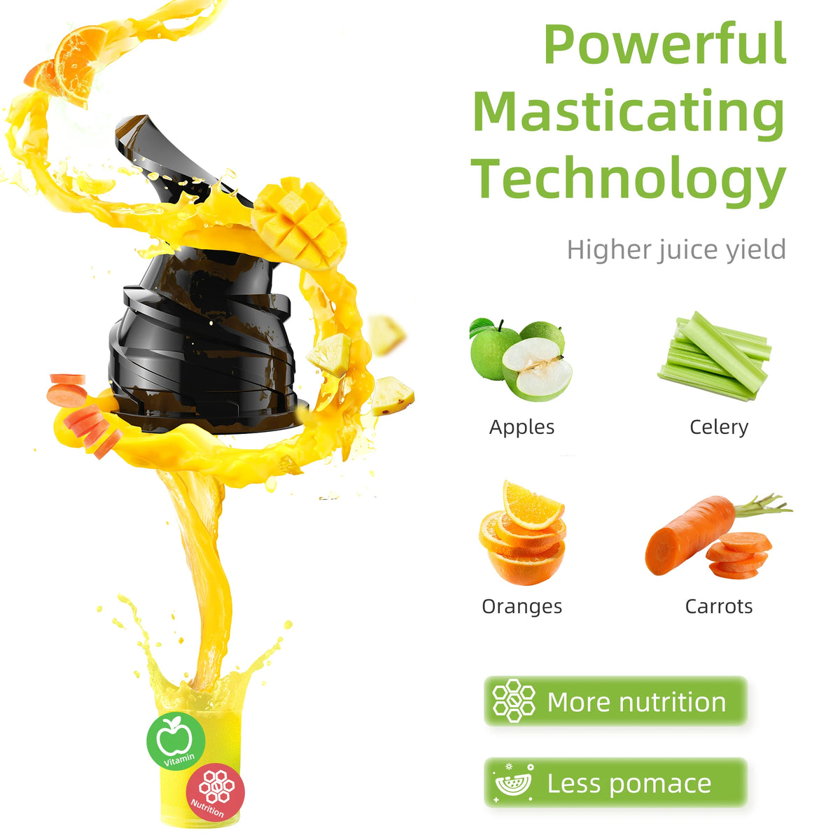 BioloMix Exprimidor Cold Press