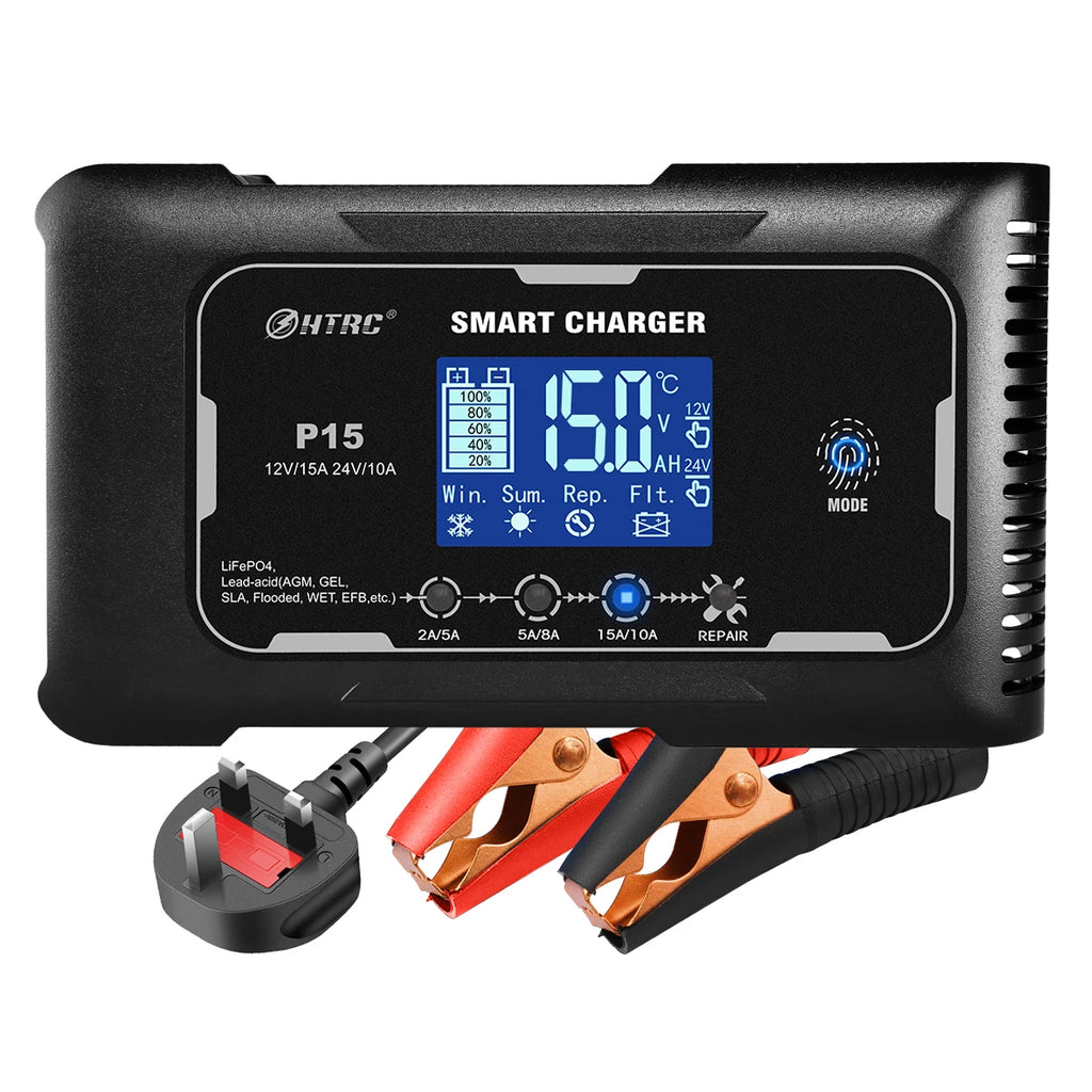 Cargador para Batería de Auto HTRC 12v