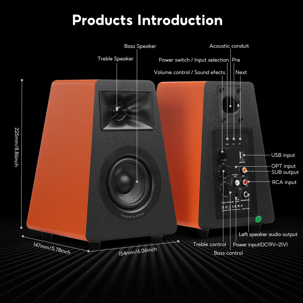 Home Theater AIYIMA S30 Active Bookshelf