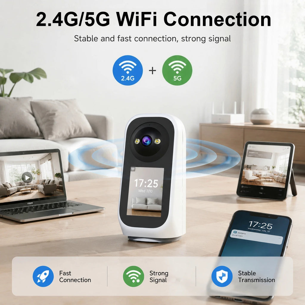 Jooan 3K PTZ IP Camera Video Call with 2.8Inch LED