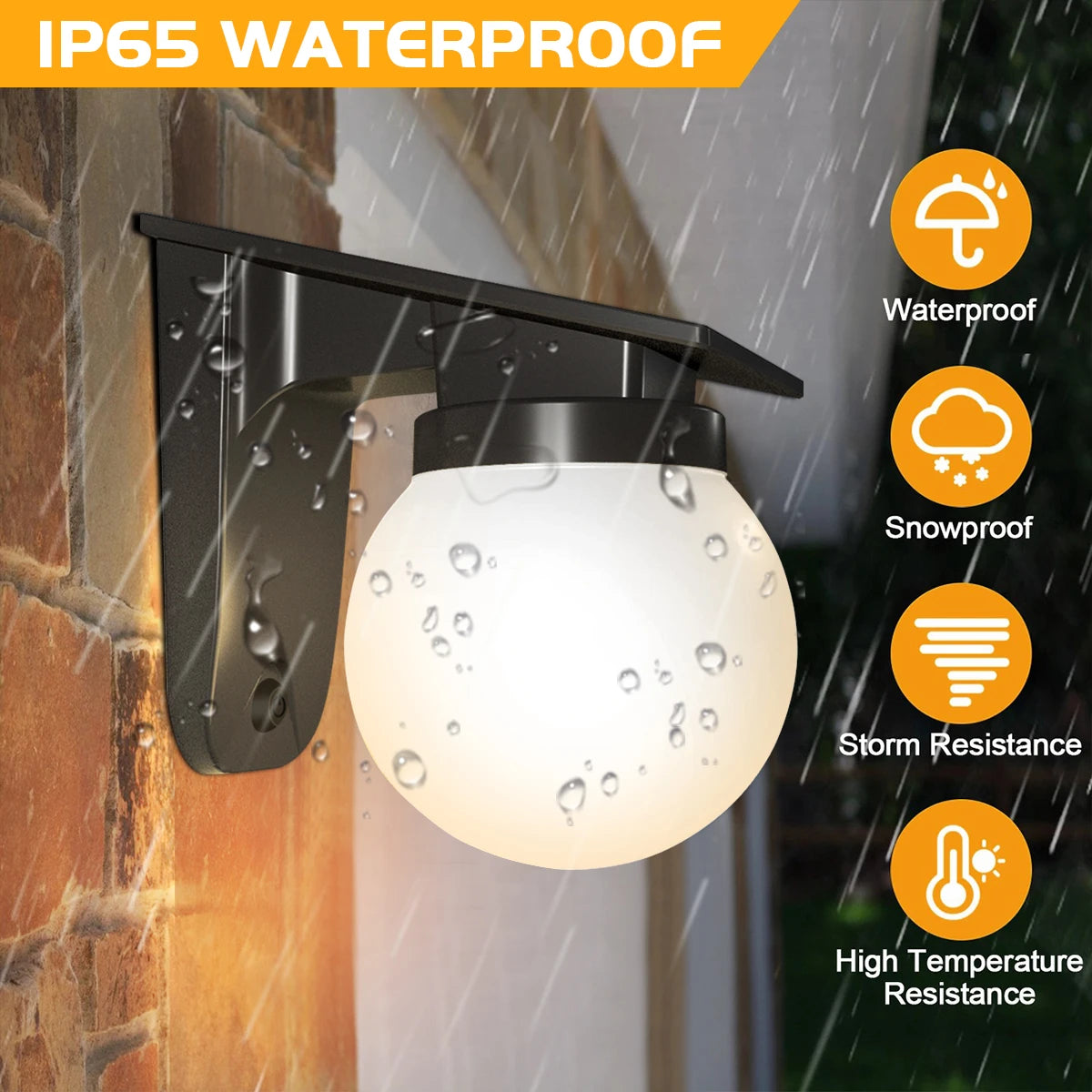 Luces de pared solares para uso en exteriores Brillo ajustable