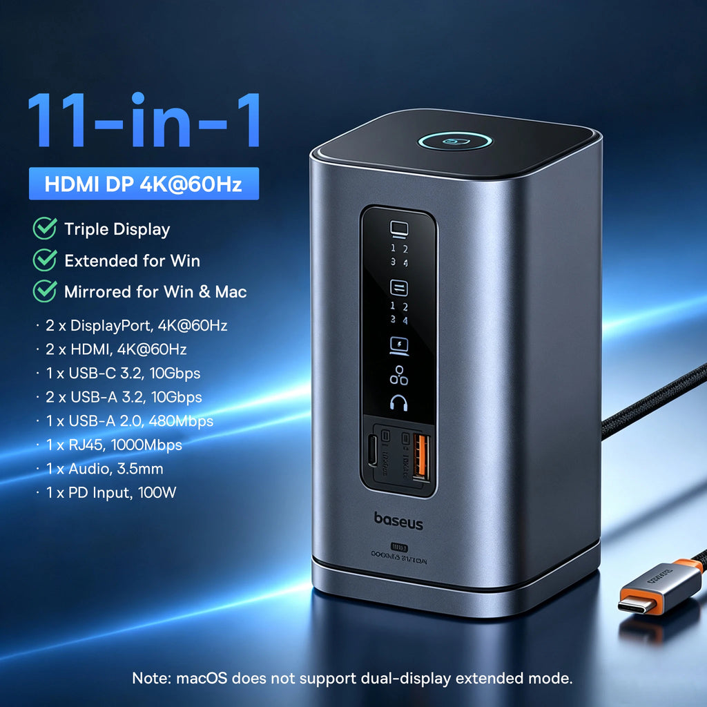 Docking Station Baseus 15-in-1 160W