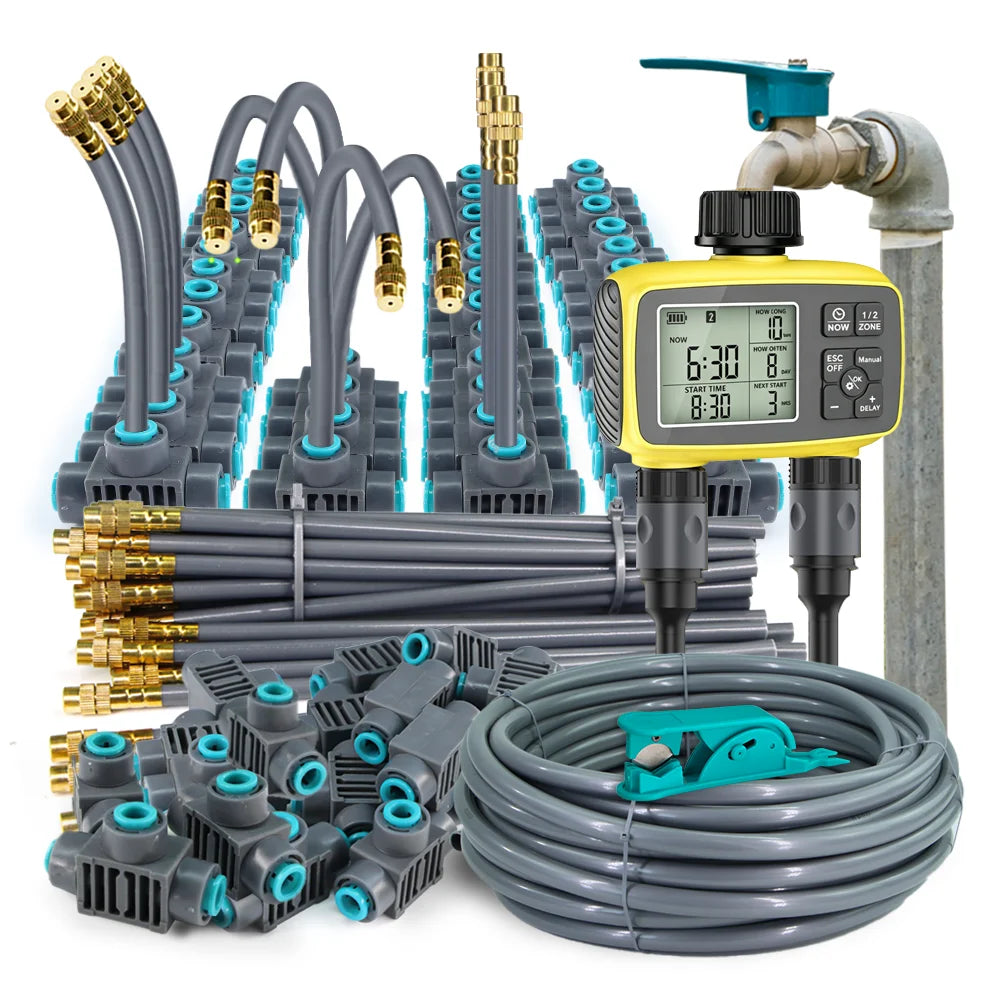 Sistema de Riego Inteligente LCD 2 Zonas