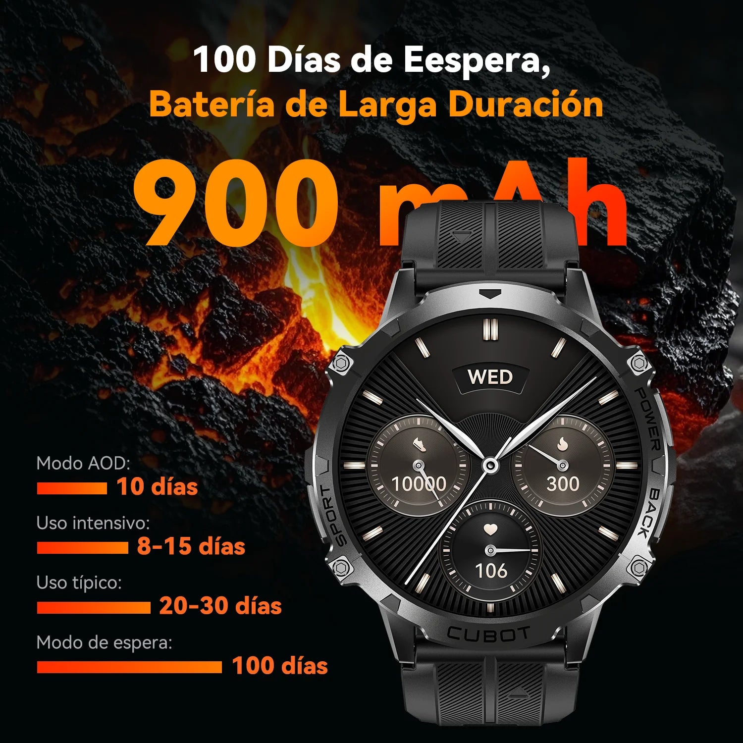 Reloj inteligente Cubot X3 para hombres