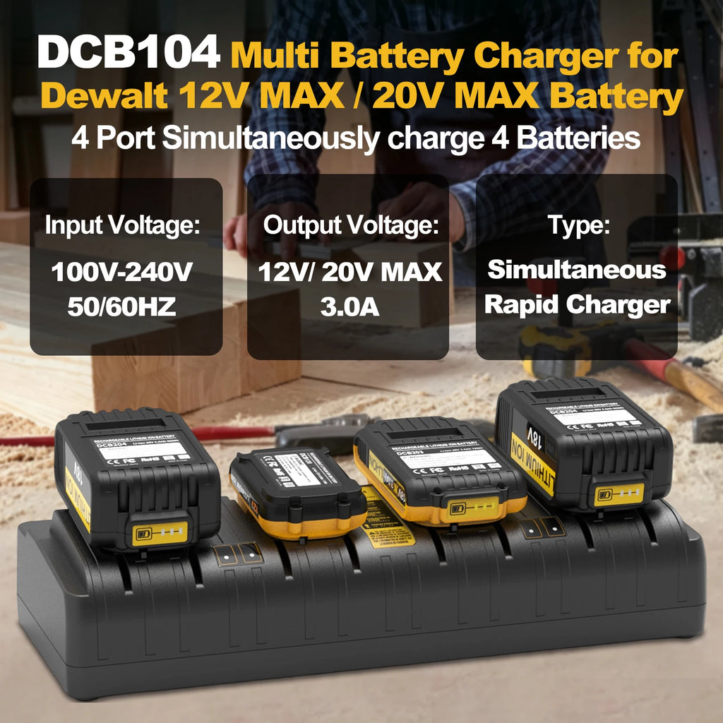Base de recharge DCB104 pour Dewalt