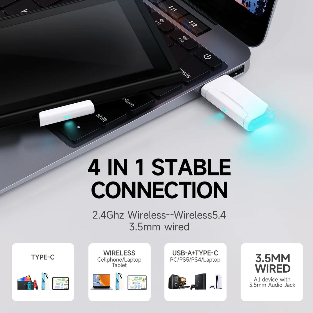 Audífonos Picun G2 2.4GHz Bluetooth Wireless Gaming