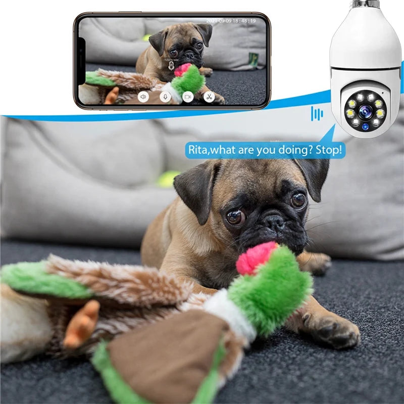 1080P HD E27 Bulb Surveillance Camera
