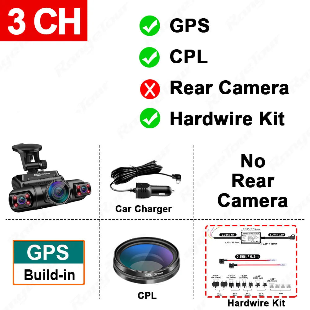 Dash Cam 1080P WiFi GPS Car