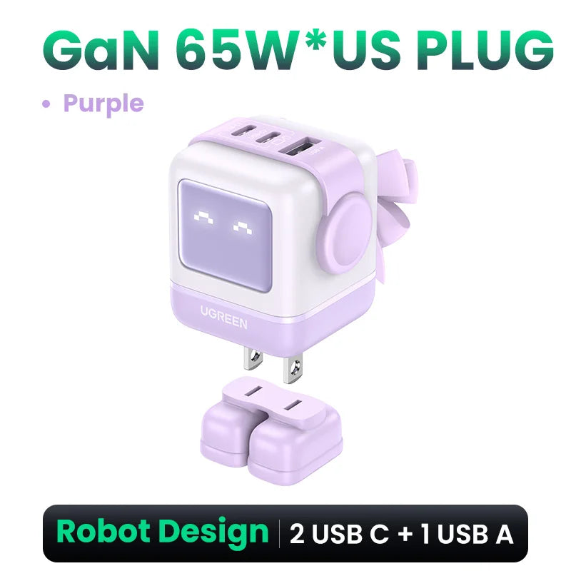 Cargador GaN 65W/30W UGREEN Robot
