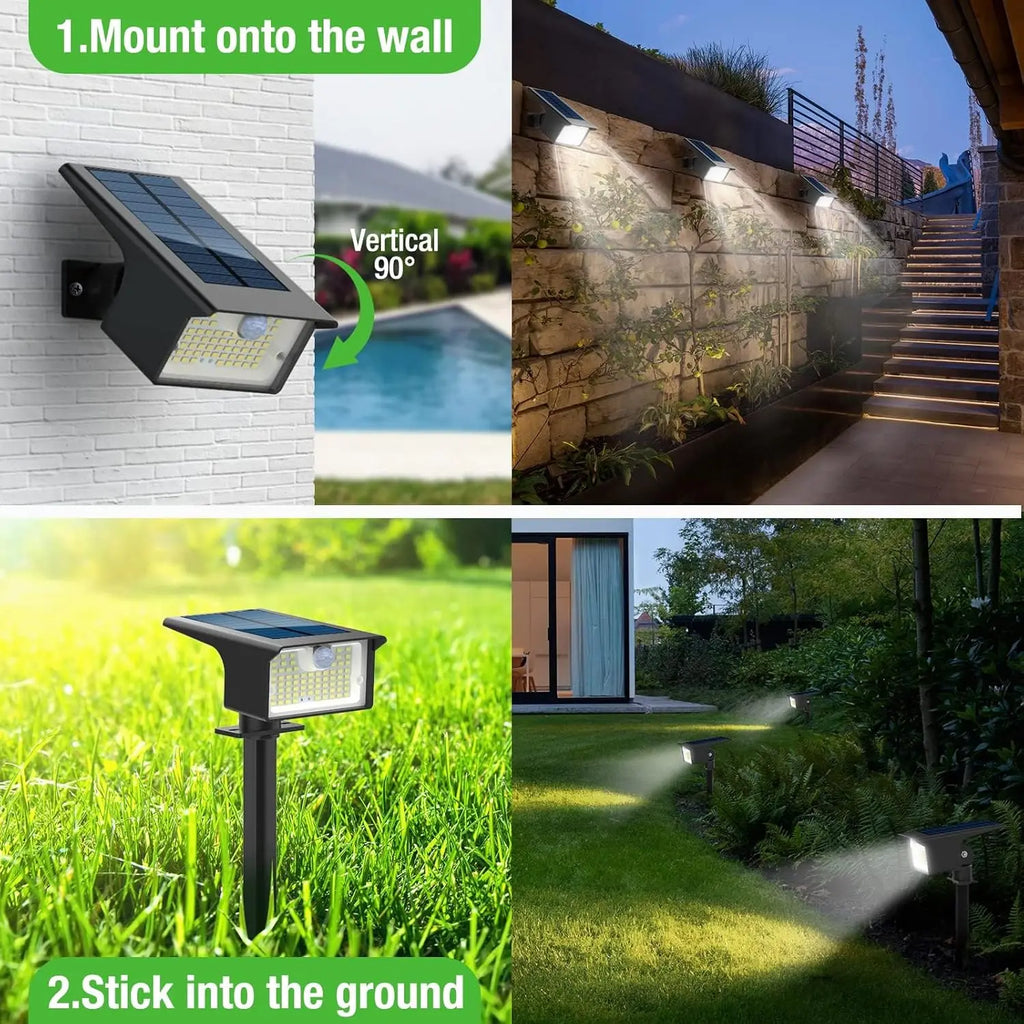 Luz de pasto LED solar impermeables