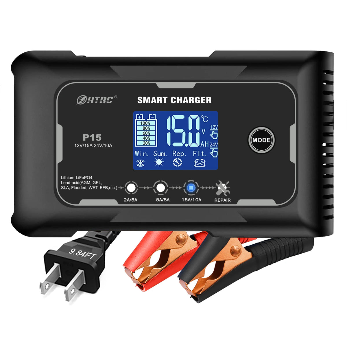 Cargador para Batería de Auto HTRC 12v