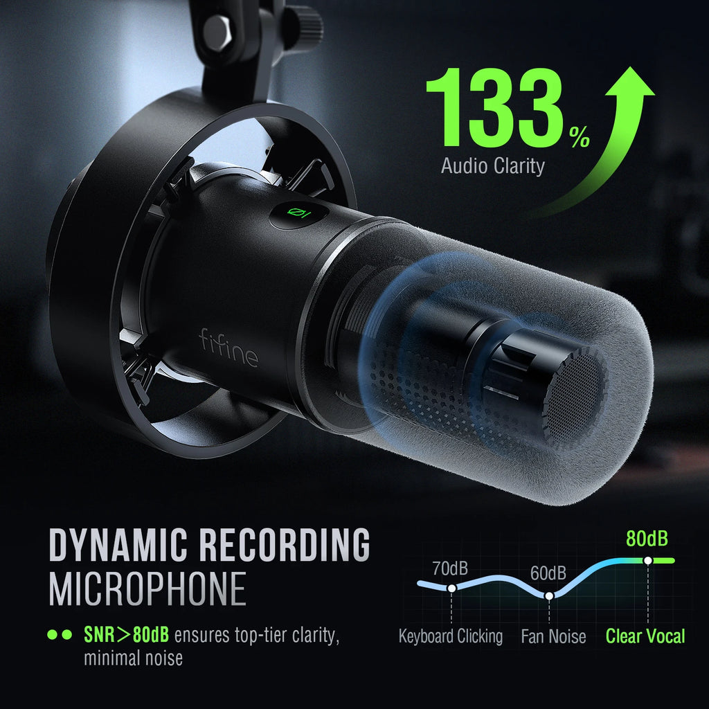 Micrófono FIFINE USB/XLR Dynamic