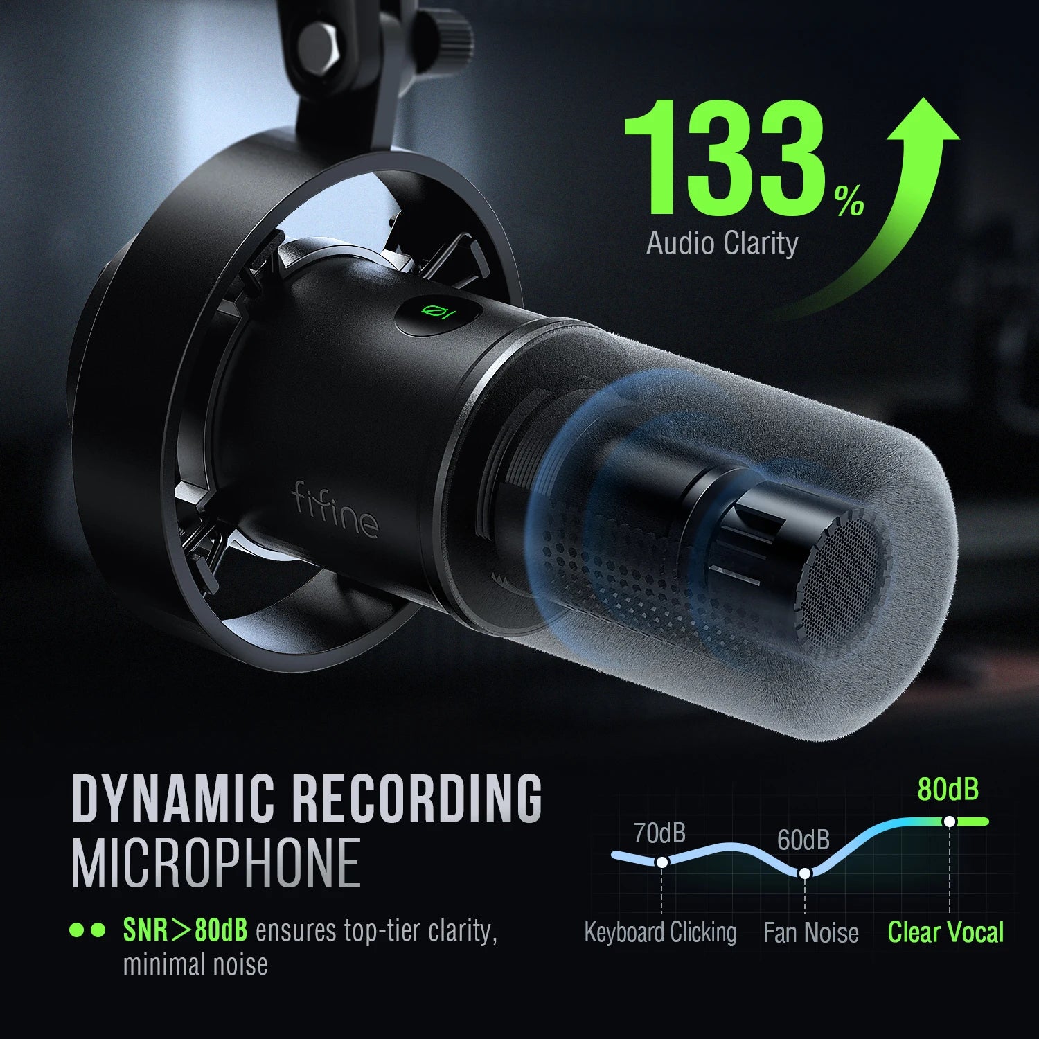 Micrófono FIFINE USB/XLR Dynamic