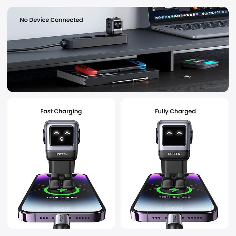 Cargador UGREEN 65W GaN Uno Robot