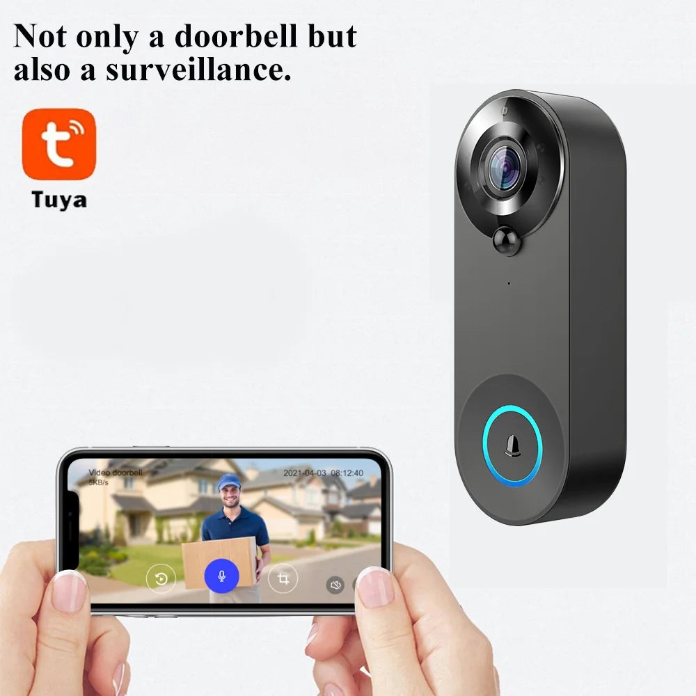Tuya 1080P Wireless WIFI Doorbell Video Intercom Door