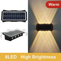 Lámpara Solar de Pared para Exteriores con Luz LED