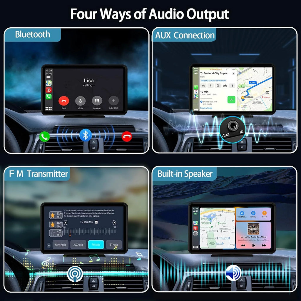 7” Universal IPS Carplay & Android Auto Screen