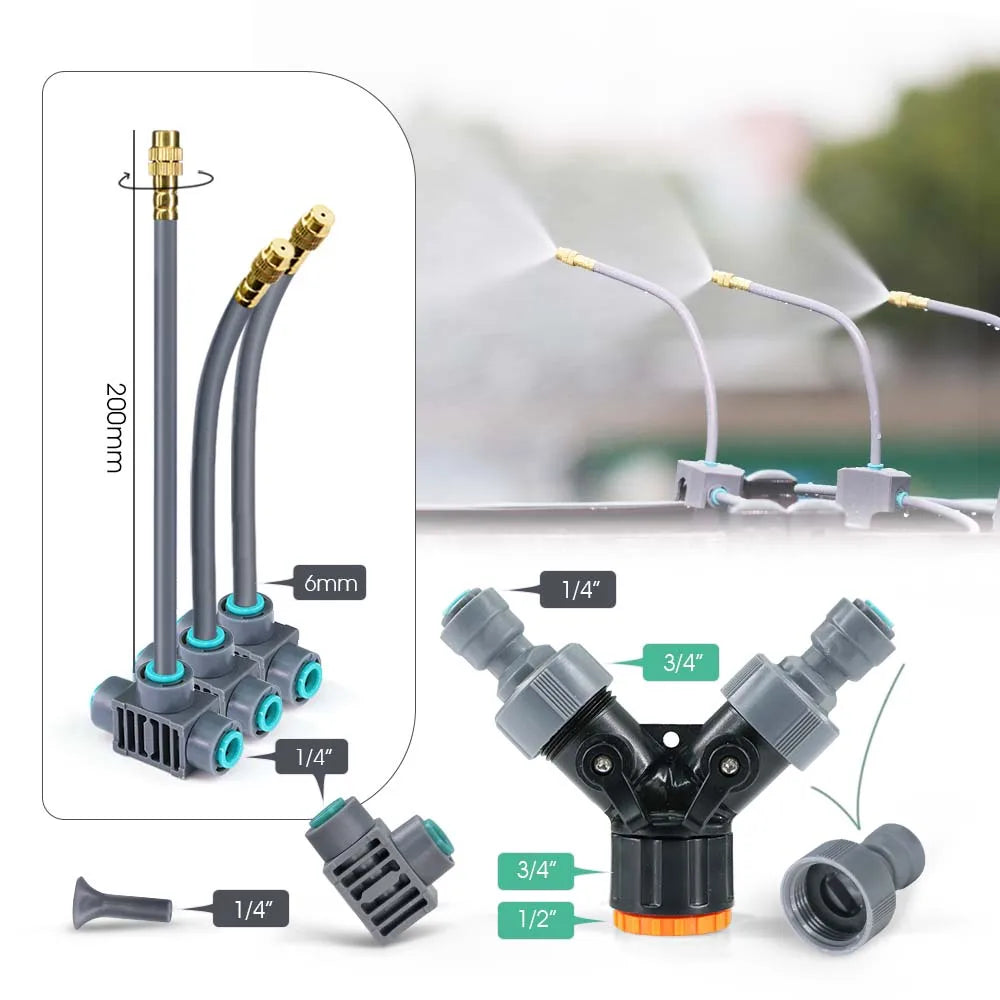 Sistema de Riego Inteligente LCD 2 Zonas