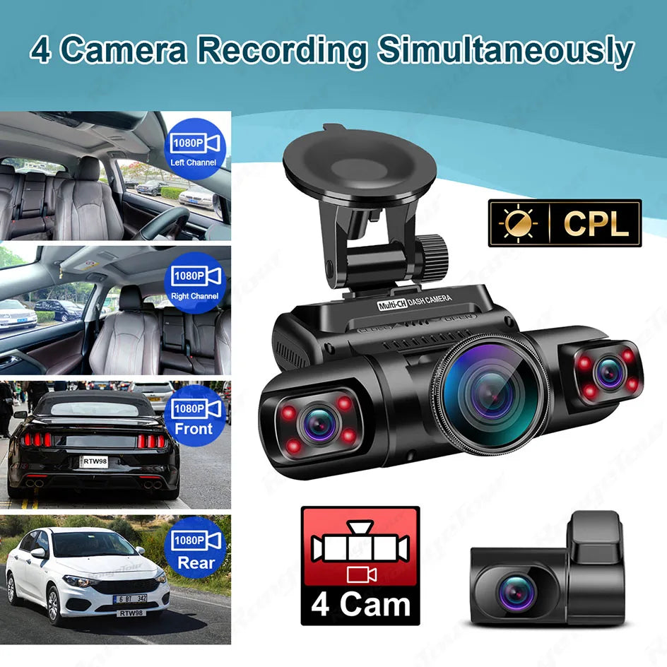Dash Cam 1080P WiFi GPS Car