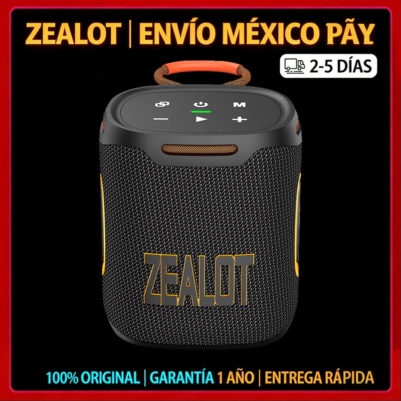 Bocina Zealot-S122 Wireless Bluetooth Aprueba de Agua