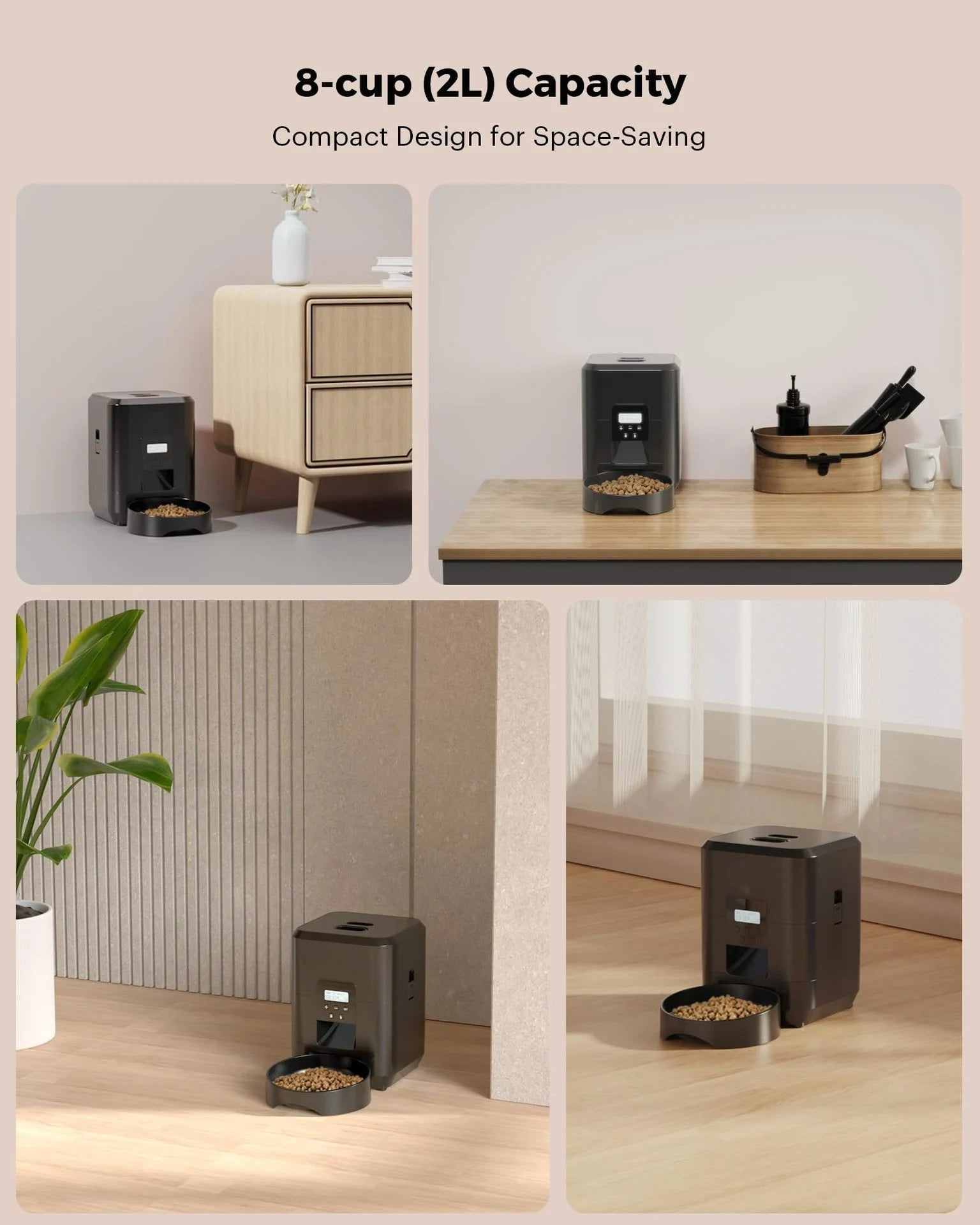 2L Smart WiFi Automatic Pet Feeder for Cats And Dogs