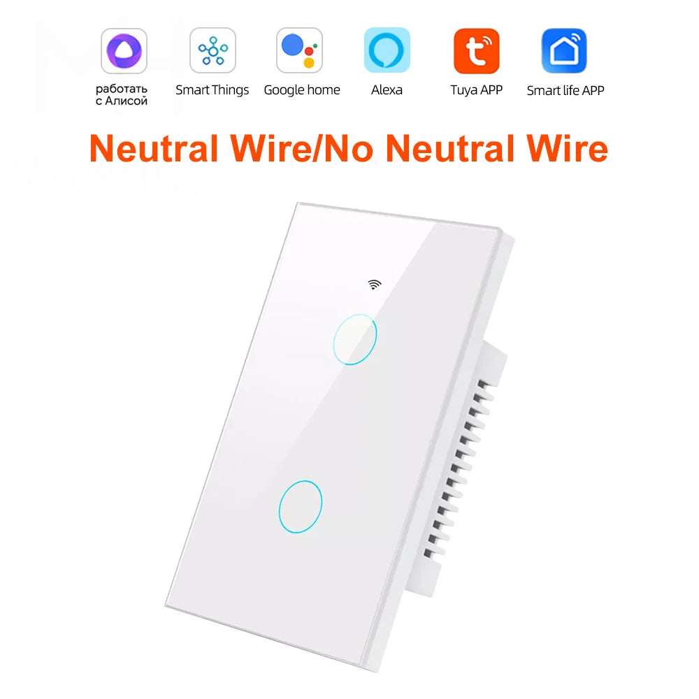 Interrupteur intelligent Tuya WiFi tactile