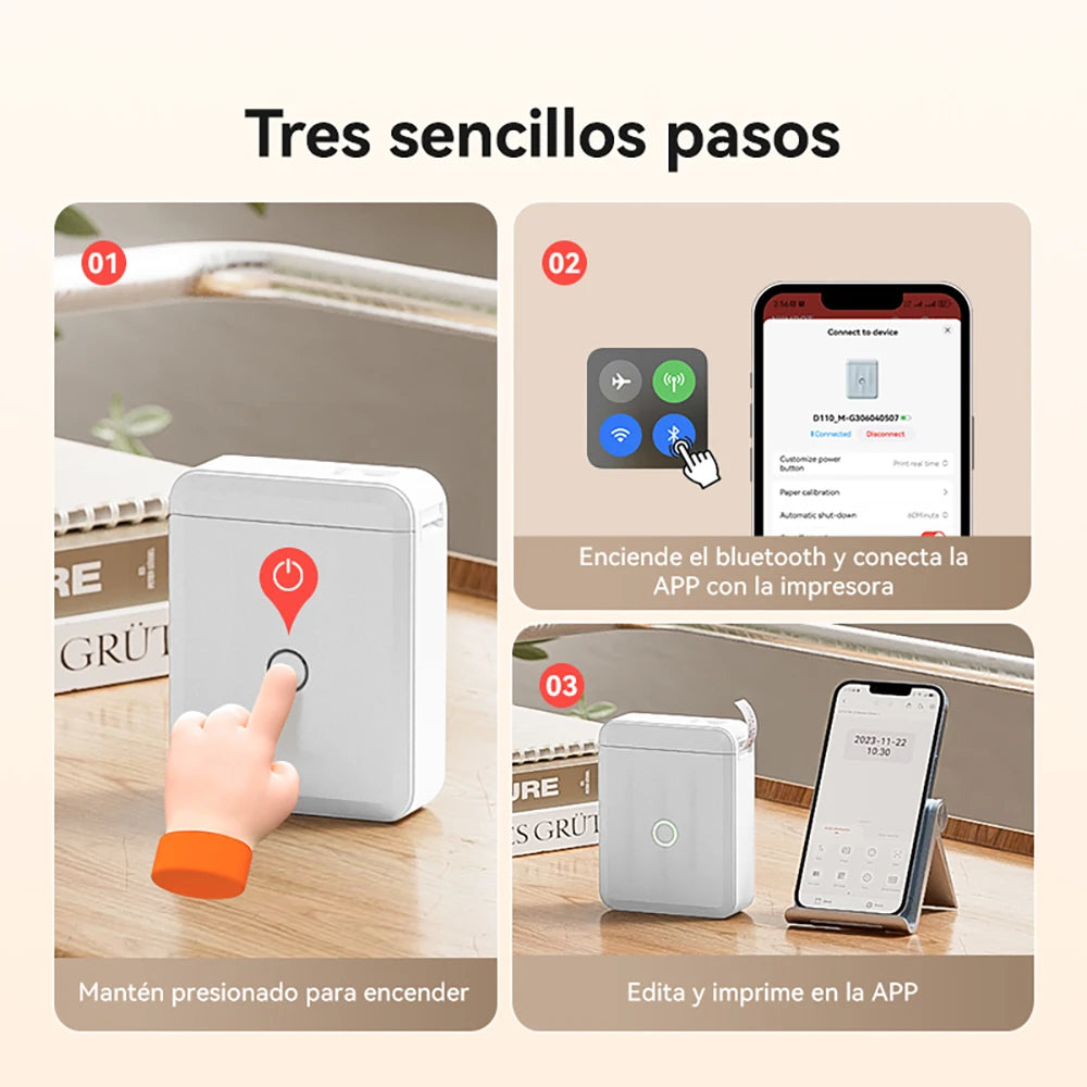 Impresora térmica Niimbot D110 Mini Handheld