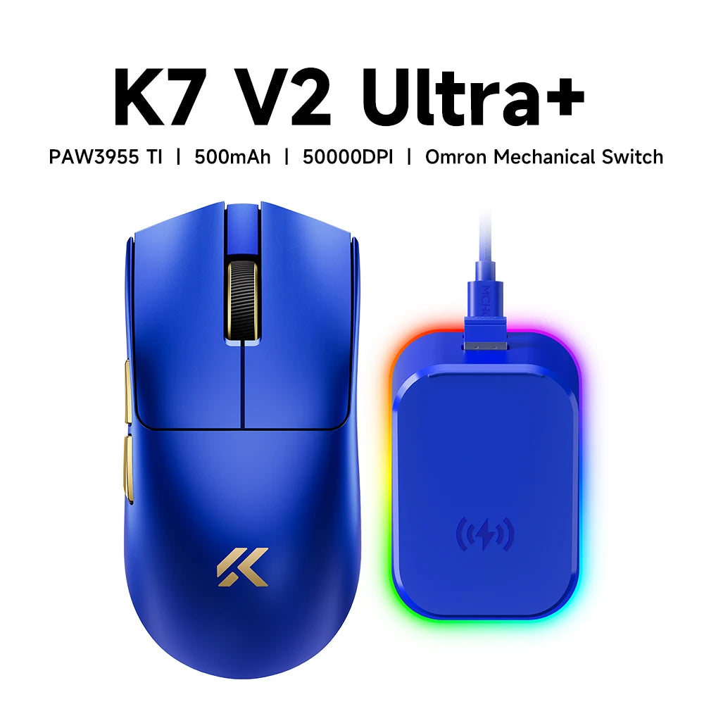 MCHOSE K7 V2 Wireless Gaming Mouse PAW3955 TI